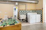 Washer & Dryer in Heated Garage w/ Foosball Table